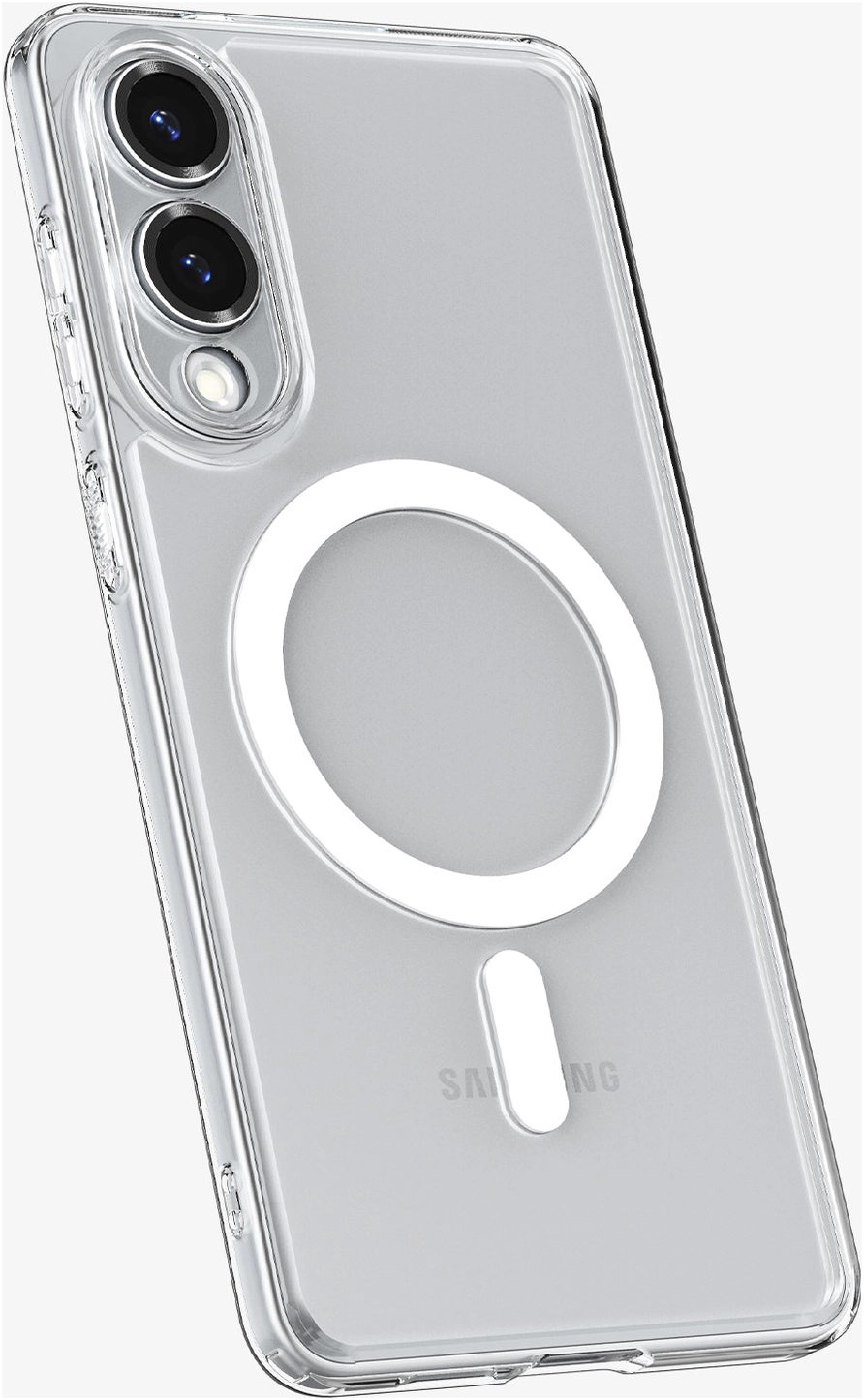 Spigen Ultra Hybrid MagFit Samsung Galaxy S25 Edge Hoesje MagSafe Clear Wit afbeelding 9