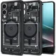 Spigen Ultra Hybrid MagFit Samsung Galaxy S25 Edge Hoesje MagSafe Zero One Zwart