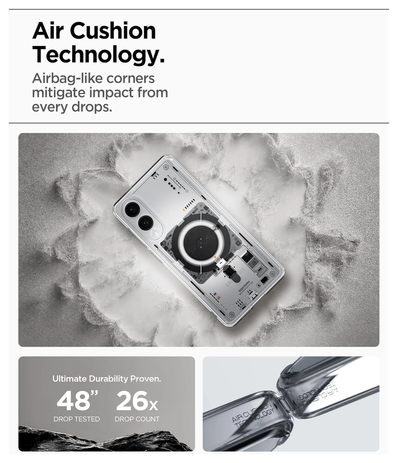 Spigen Ultra Hybrid MagFit Samsung Galaxy S25 Edge Hoesje MagSafe Neo One afbeelding 5