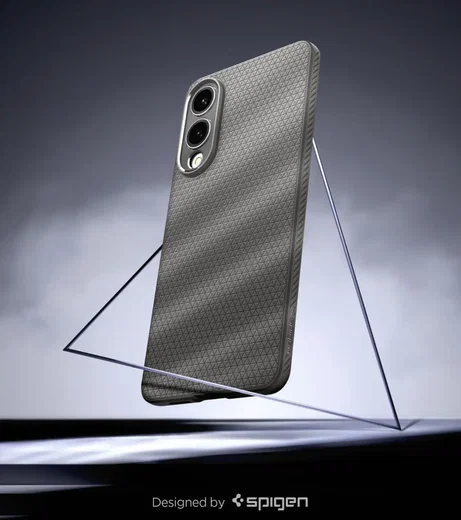 Spigen Liquid Air Samsung Galaxy S25 Edge Hoesje Back Cover Grijs afbeelding 7