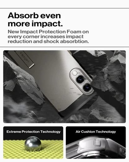 Spigen Tough Armor Samsung Galaxy S25 Edge Hoesje MagSafe Back Cover Gunmetal afbeelding 3