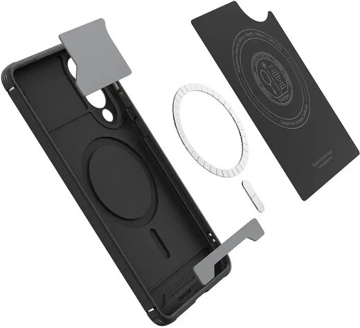 Spigen Core Armor MagFit Samsung Galaxy S25 Edge Hoesje MagSafe Zwart afbeelding 2