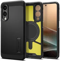 Spigen Tough Armor Samsung Galaxy S25 Edge Hoesje MagSafe Back Cover Zwart afbeelding