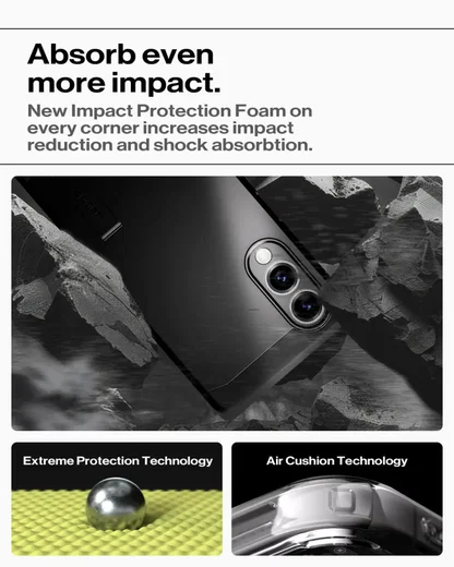 Spigen Tough Armor Samsung Galaxy S25 Edge Hoesje MagSafe Back Cover Zwart afbeelding 3