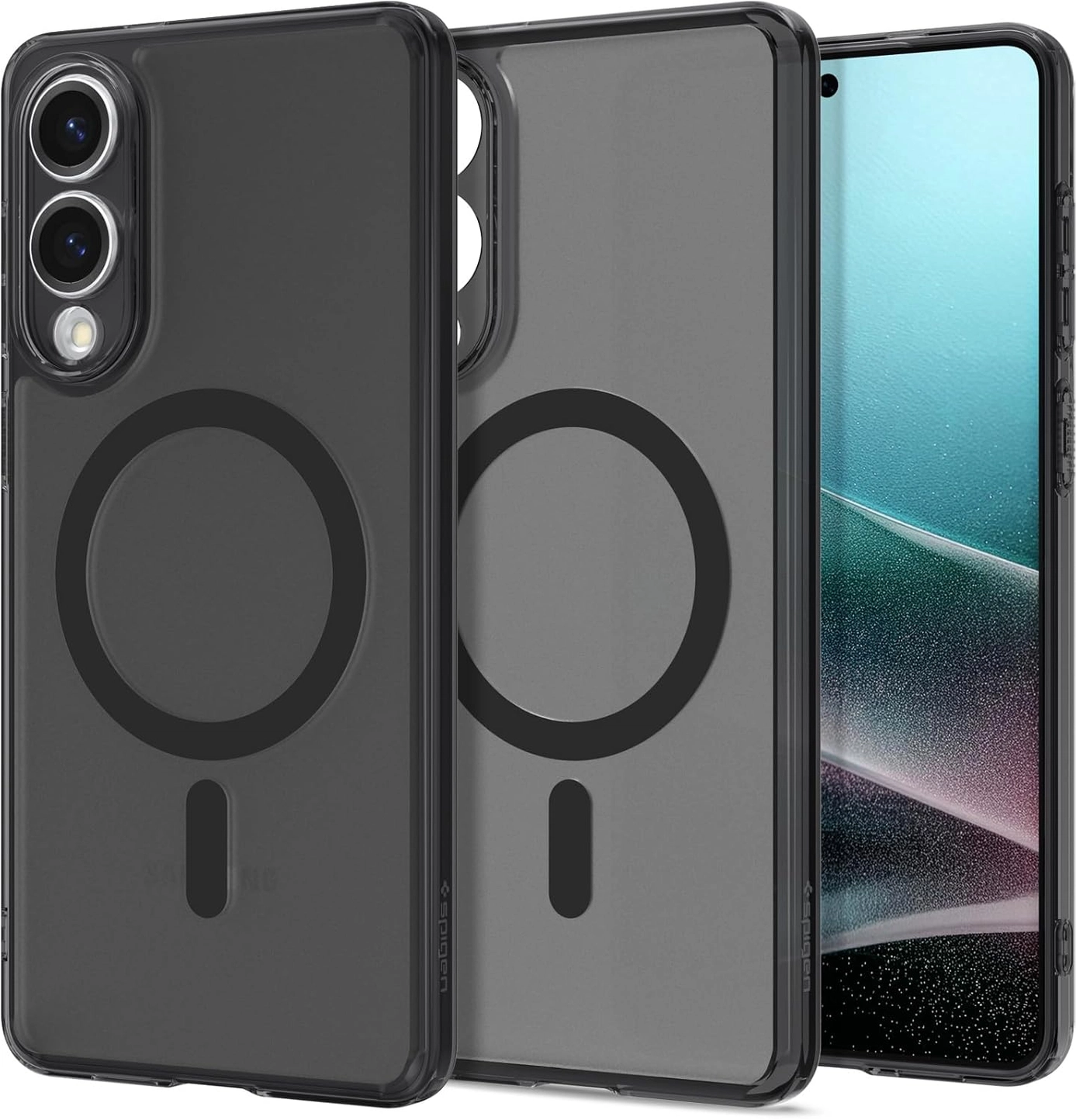 Spigen Ultra Hybrid MagFit Samsung Galaxy S25 Edge Hoesje MagSafe Zwart afbeelding 1