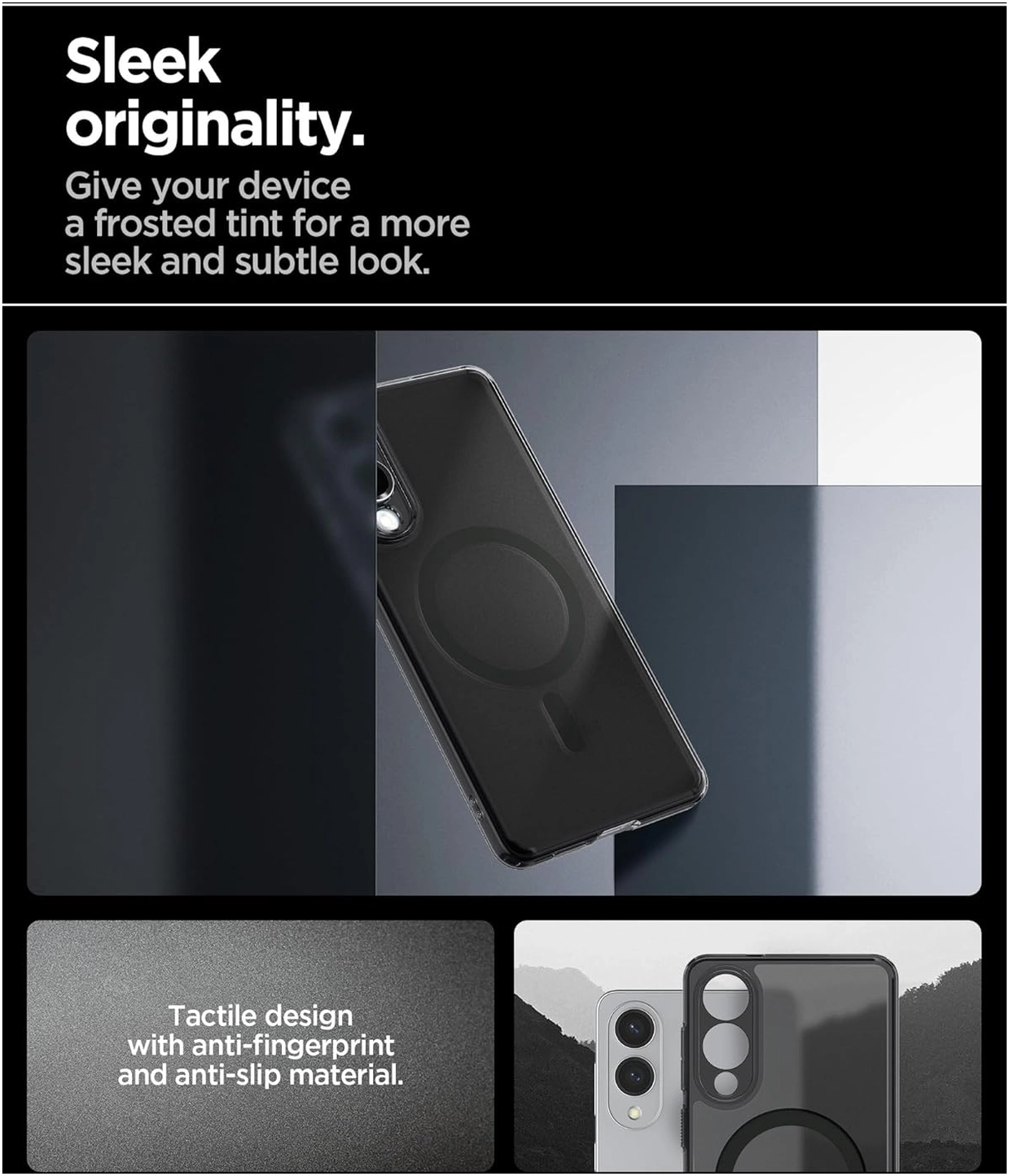 Spigen Ultra Hybrid MagFit Samsung Galaxy S25 Edge Hoesje MagSafe Zwart afbeelding 3