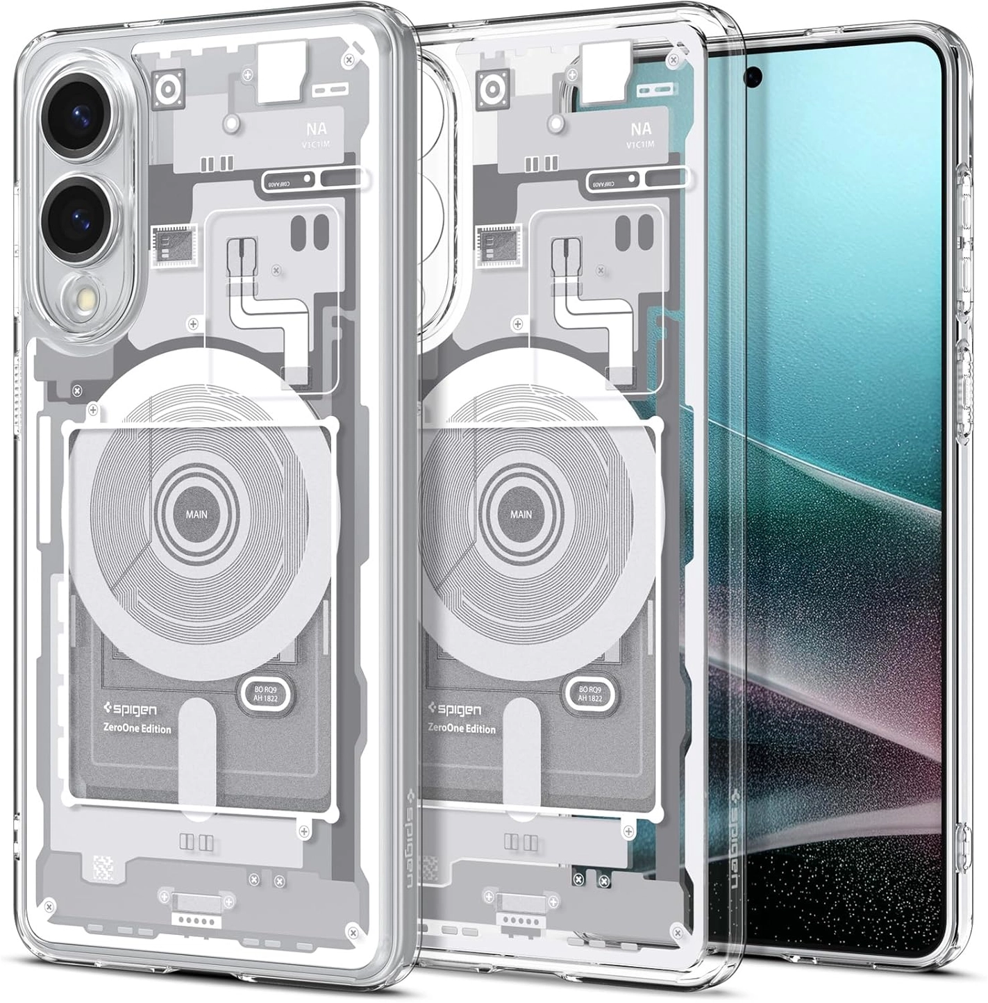 Spigen Ultra Hybrid MagFit Samsung Galaxy S25 Edge Hoesje MagSafe Zero One Wit afbeelding 1