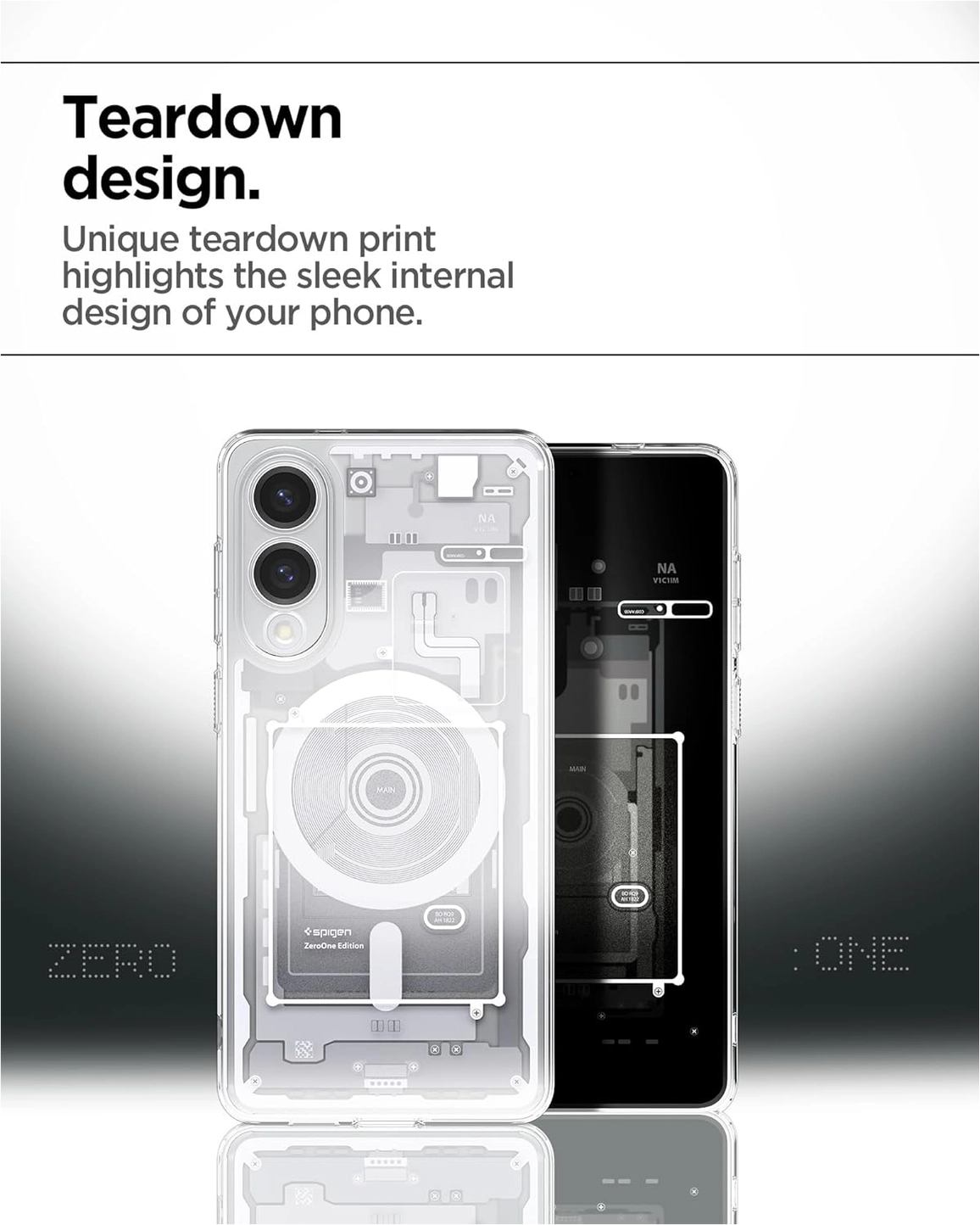 Spigen Ultra Hybrid MagFit Samsung Galaxy S25 Edge Hoesje MagSafe Zero One Wit afbeelding 3