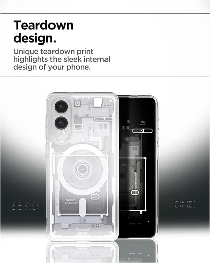 Spigen Ultra Hybrid MagFit Samsung Galaxy S25 Edge Hoesje MagSafe Zero One Wit afbeelding 3