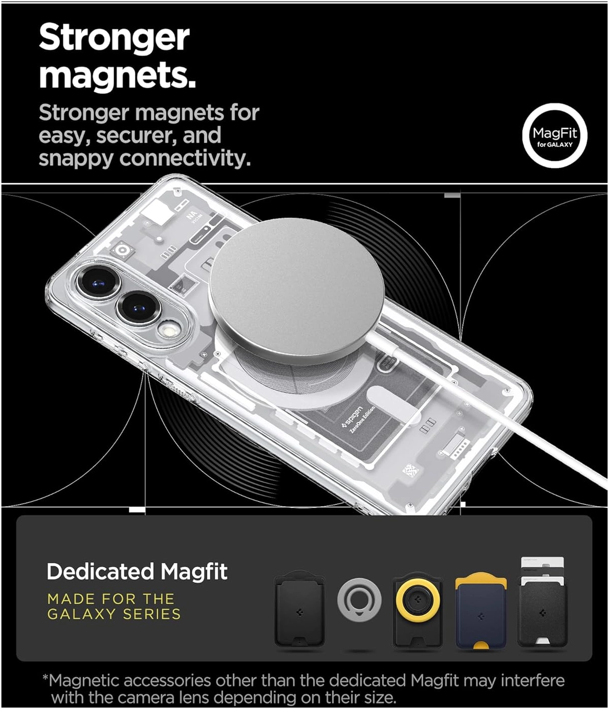 Spigen Ultra Hybrid MagFit Samsung Galaxy S25 Edge Hoesje MagSafe Zero One Wit afbeelding 5