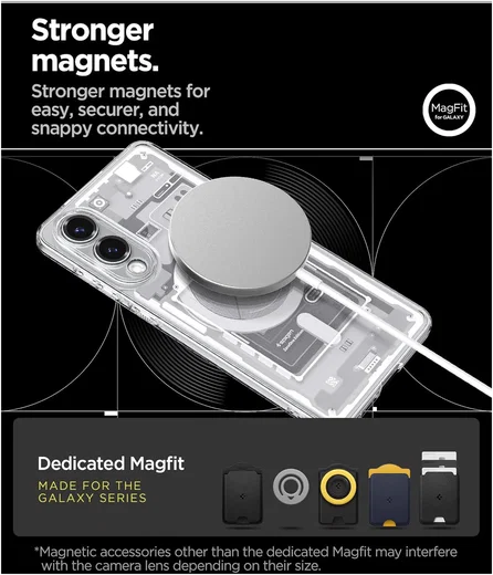 Spigen Ultra Hybrid MagFit Samsung Galaxy S25 Edge Hoesje MagSafe Zero One Wit afbeelding 5