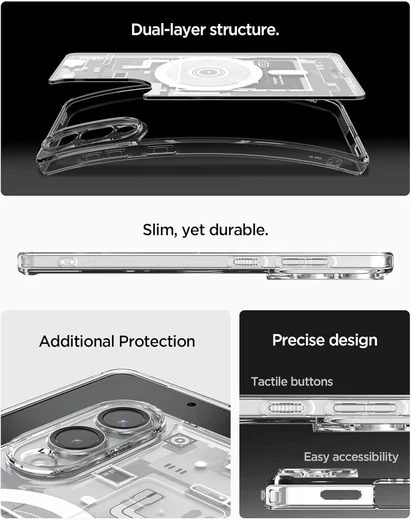 Spigen Ultra Hybrid MagFit Samsung Galaxy S25 Edge Hoesje MagSafe Zero One Wit afbeelding 6