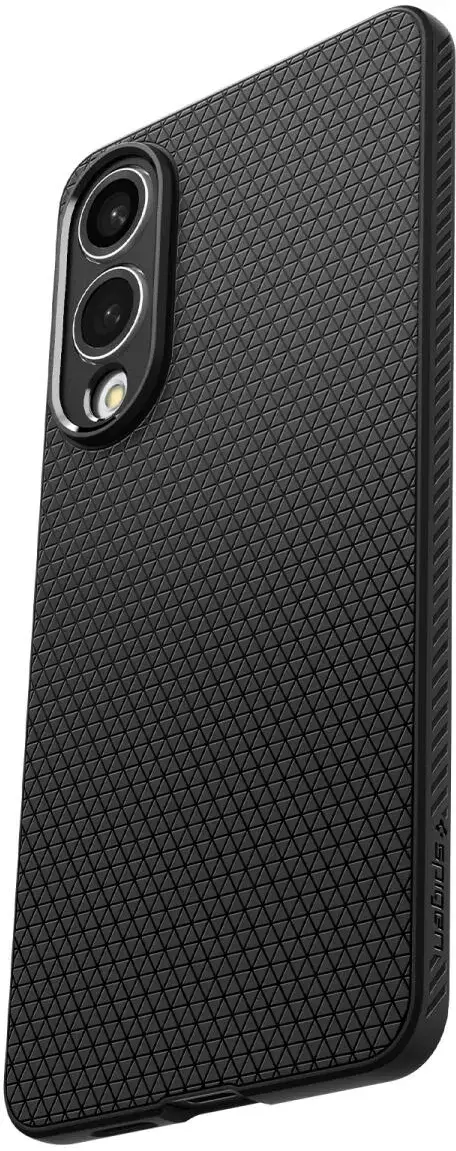 Spigen Liquid Air Samsung Galaxy S25 Edge Hoesje Back Cover Matte Zwart afbeelding 12