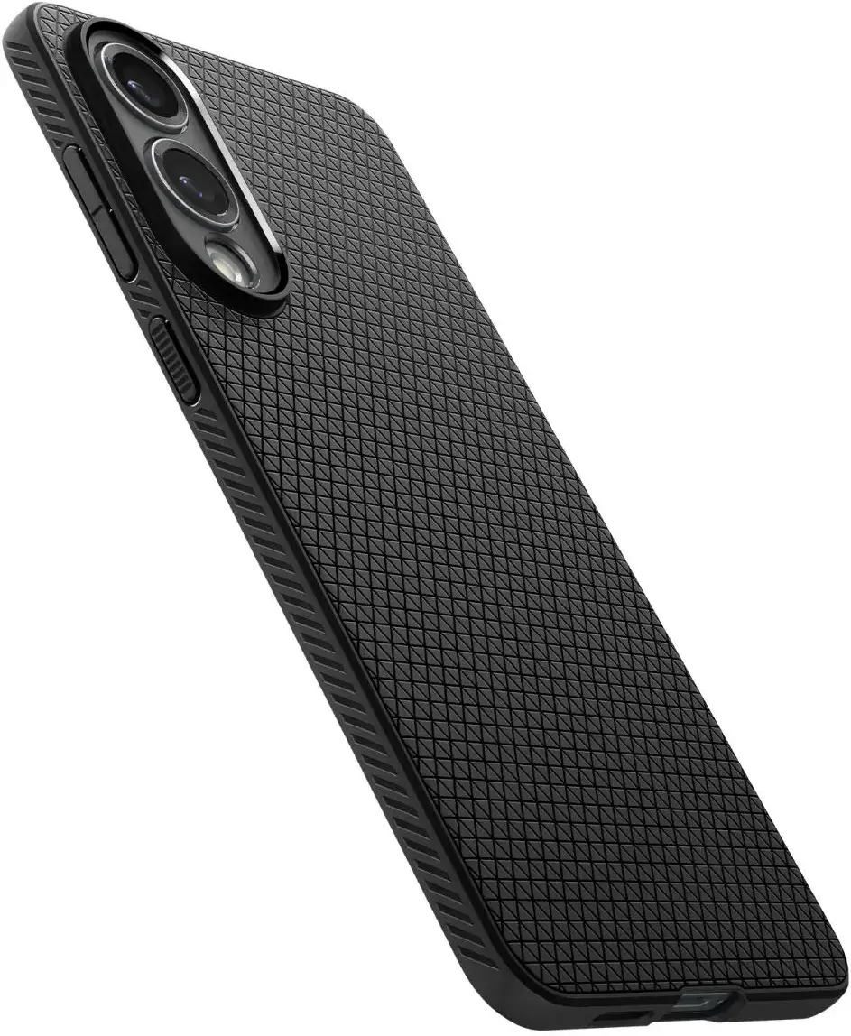 Spigen Liquid Air Samsung Galaxy S25 Edge Hoesje Back Cover Matte Zwart afbeelding 13