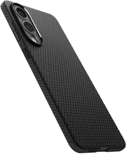 Spigen Liquid Air Samsung Galaxy S25 Edge Hoesje Back Cover Matte Zwart afbeelding 13