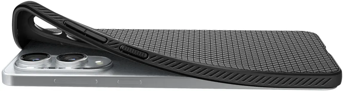 Spigen Liquid Air Samsung Galaxy S25 Edge Hoesje Back Cover Matte Zwart afbeelding 17