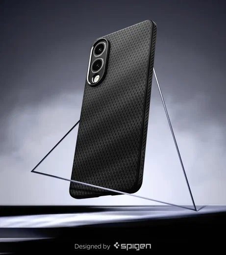 Spigen Liquid Air Samsung Galaxy S25 Edge Hoesje Back Cover Matte Zwart afbeelding 9