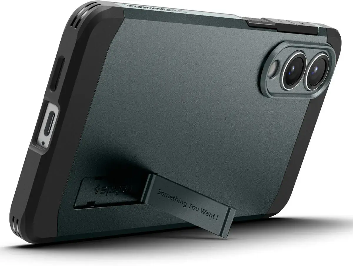 Spigen Tough Armor Samsung Galaxy S25 Edge Hoesje MagSafe Back Cover Groen afbeelding 2