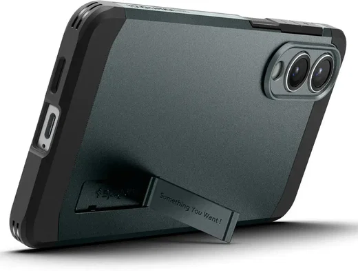 Spigen Tough Armor Samsung Galaxy S25 Edge Hoesje MagSafe Back Cover Groen afbeelding 2