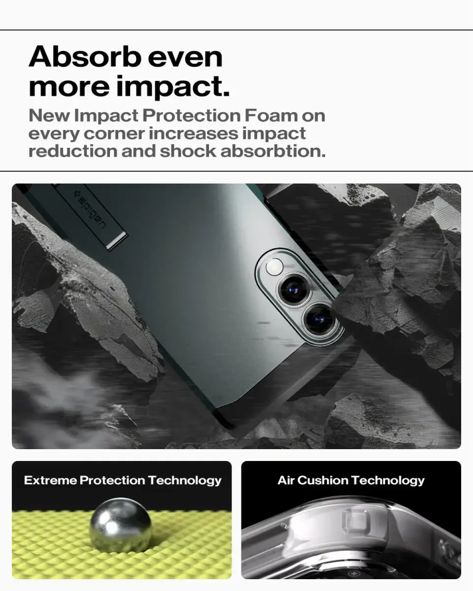 Spigen Tough Armor Samsung Galaxy S25 Edge Hoesje MagSafe Back Cover Groen afbeelding 3