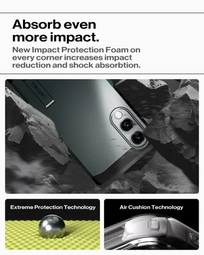 Spigen Tough Armor Samsung Galaxy S25 Edge Hoesje MagSafe Back Cover Groen afbeelding 3