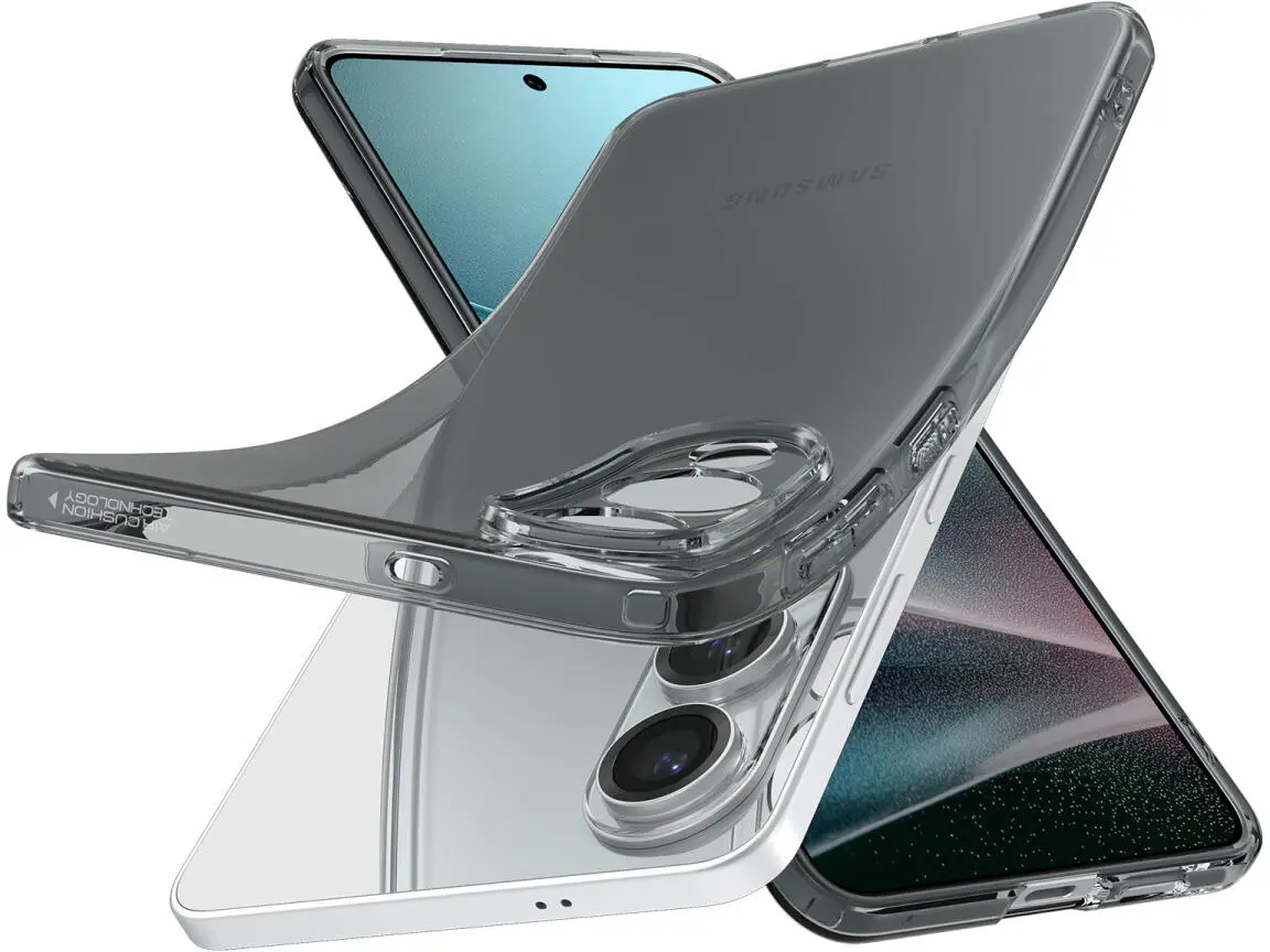 Spigen Liquid Crystal Samsung Galaxy S25 Edge Hoesje Zwart Transparant afbeelding 2