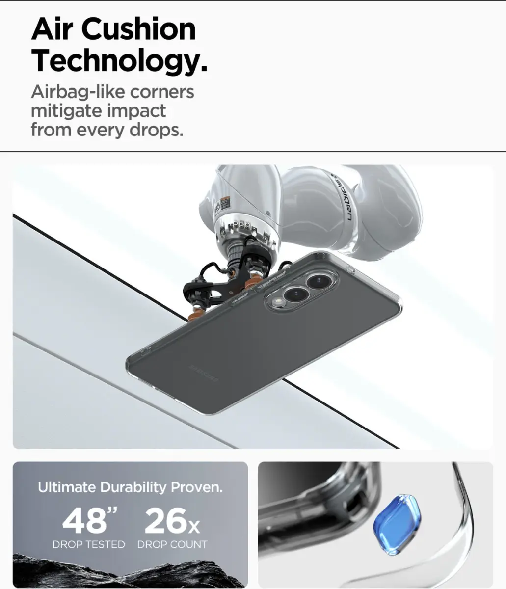 Spigen Liquid Crystal Samsung Galaxy S25 Edge Hoesje Zwart Transparant afbeelding 3