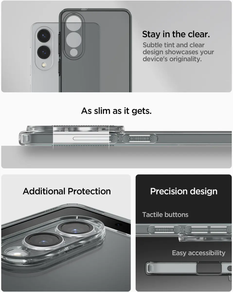 Spigen Liquid Crystal Samsung Galaxy S25 Edge Hoesje Zwart Transparant afbeelding 6