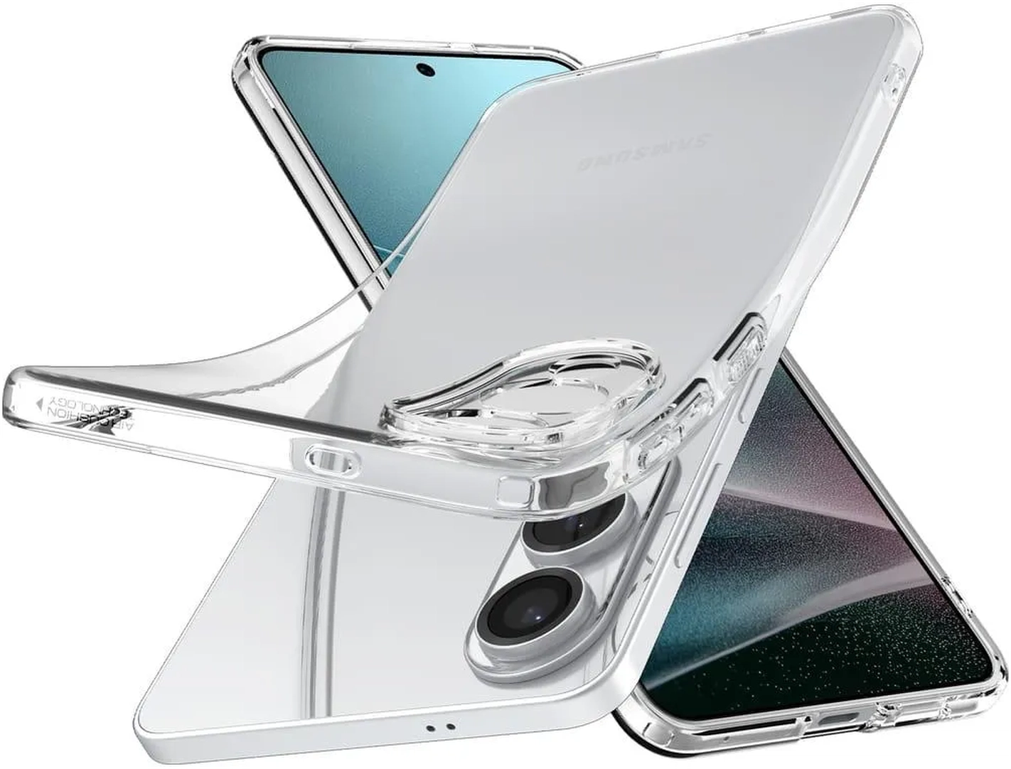 Spigen Crystal Flex Samsung Galaxy S25 Edge Hoesje Back Cover Transparant afbeelding 3