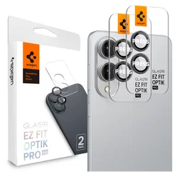 Spigen Optik Pro HD Samsung Galaxy S25 Edge Camera Lens Protector Zwart 2-Pack afbeelding