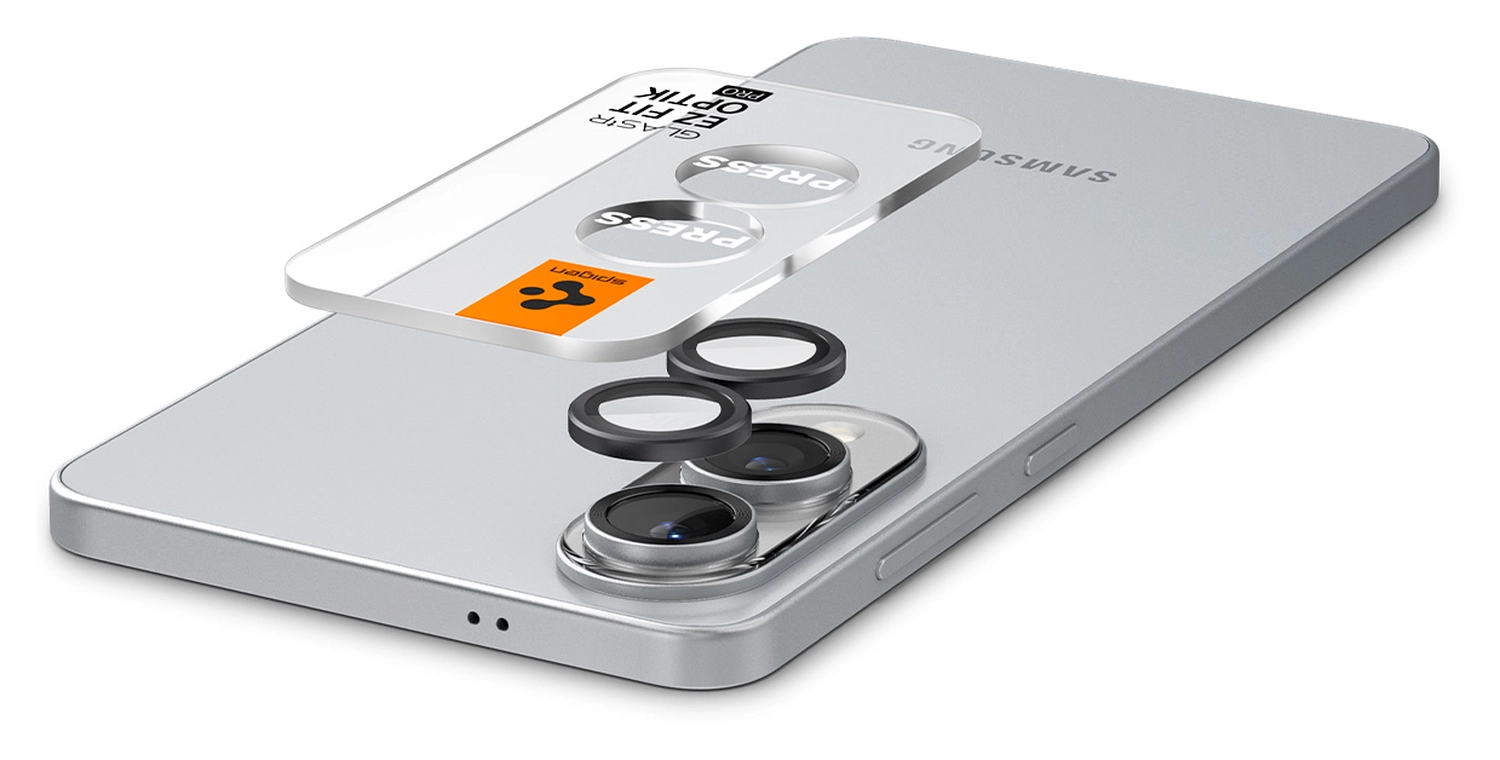 Spigen Optik Pro HD Samsung Galaxy S25 Edge Camera Lens Protector Zwart 2-Pack afbeelding 11