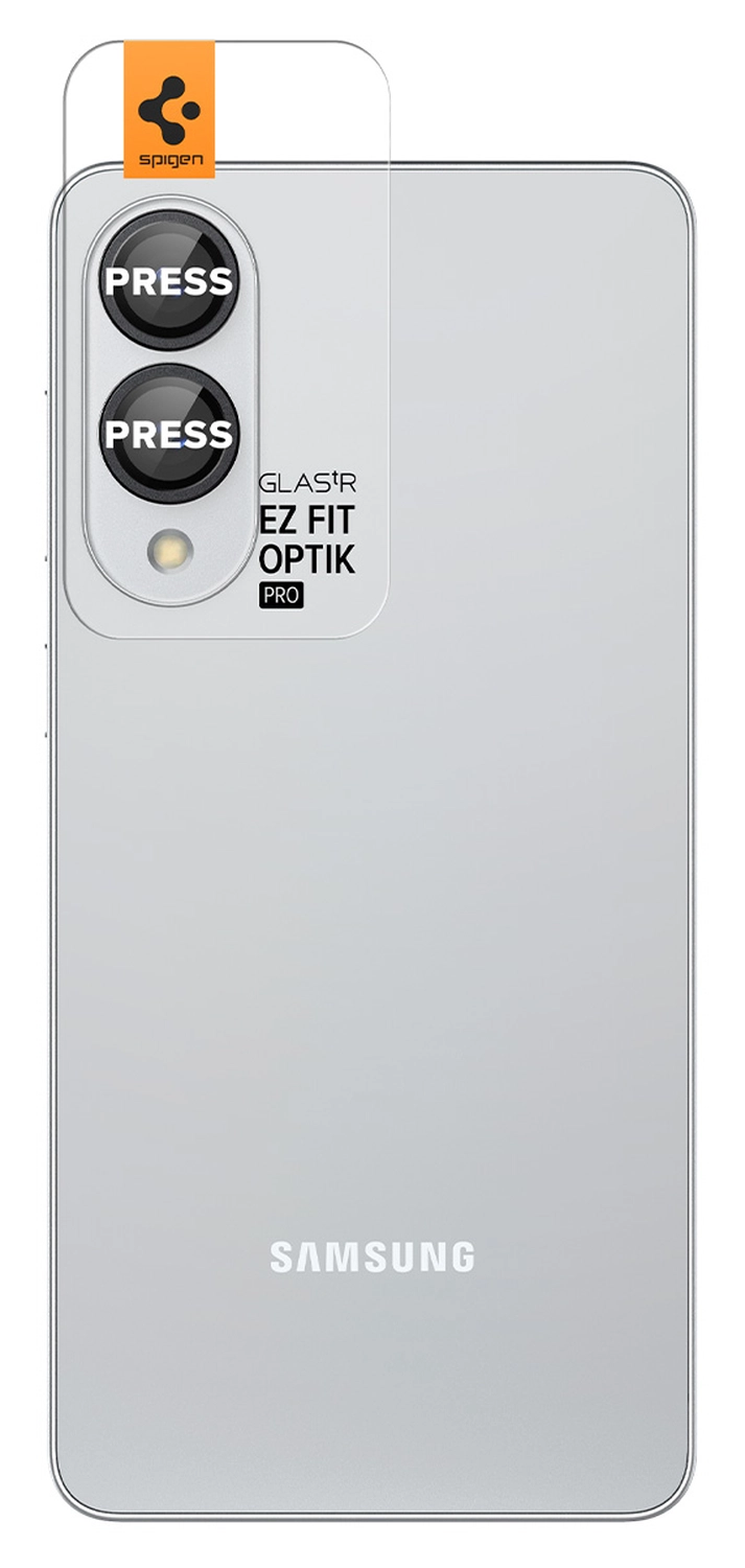 Spigen Optik Pro HD Samsung Galaxy S25 Edge Camera Lens Protector Zwart 2-Pack afbeelding 2
