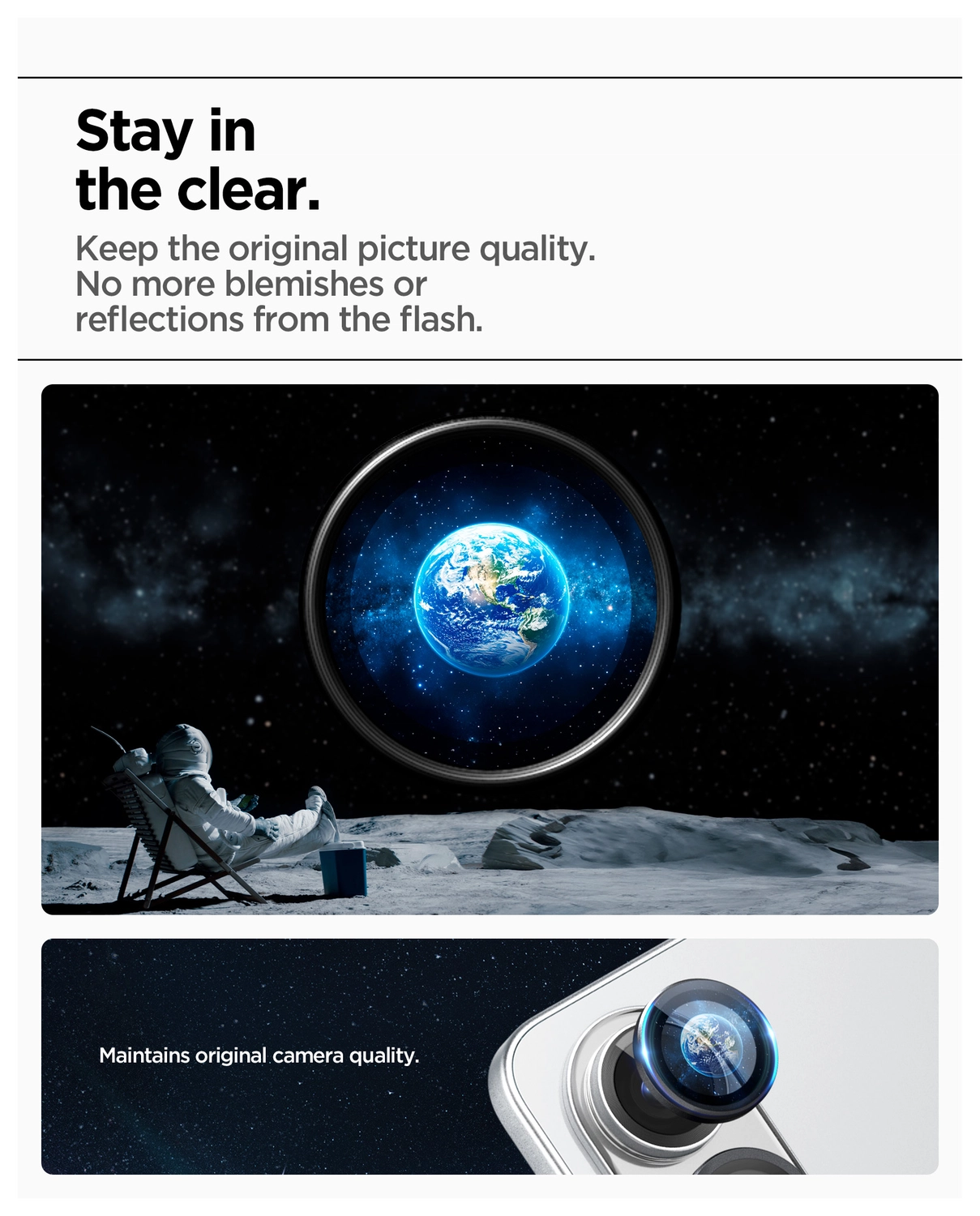 Spigen Optik Pro HD Samsung Galaxy S25 Edge Camera Lens Protector Zwart 2-Pack afbeelding 6