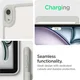 Spigen AirSkin Pro OneTap Apple iPad Air 13 (2024/2025) Hoes Book Case Grijs afbeelding 6