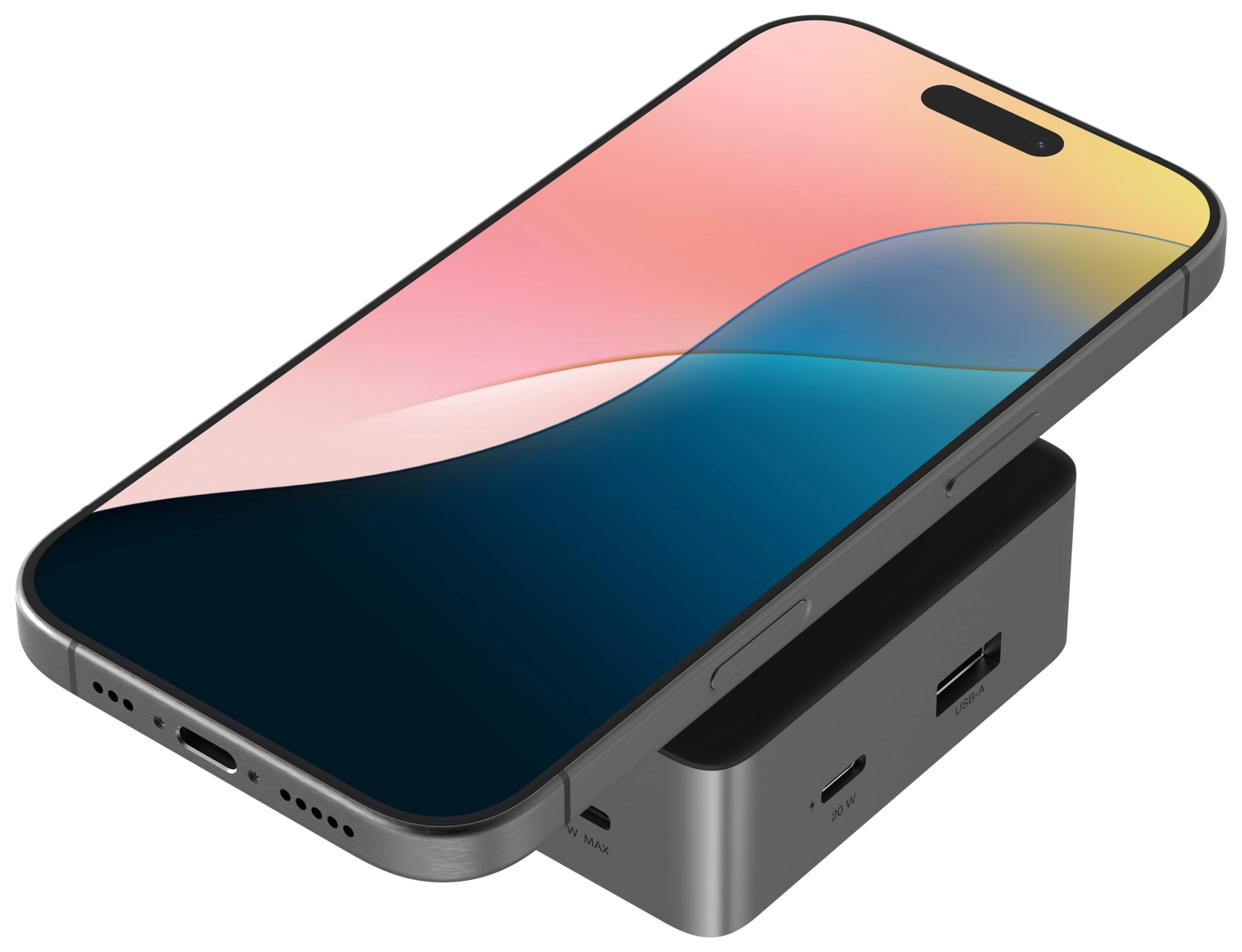 ZAGG 4-Ports USB-C Hub met 15W Draadloos Opladen/100W USB-C PD/4K HDMI/USB-A afbeelding 1