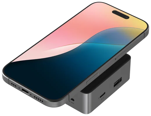 ZAGG 4-Ports USB-C Hub met 15W Draadloos Opladen/100W USB-C PD/4K HDMI/USB-A afbeelding 1