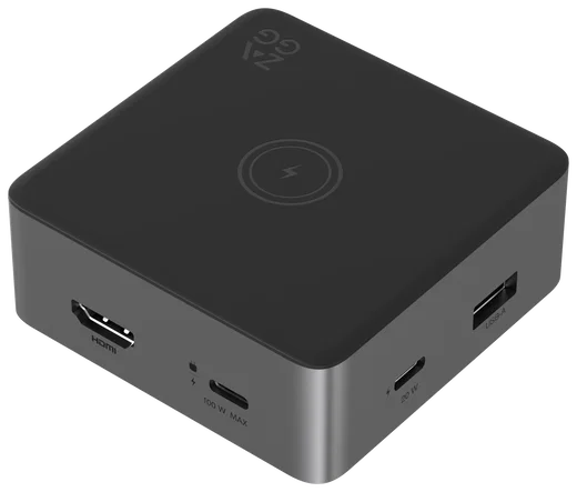 ZAGG 4-Ports USB-C Hub met 15W Draadloos Opladen/100W USB-C PD/4K HDMI/USB-A afbeelding 2