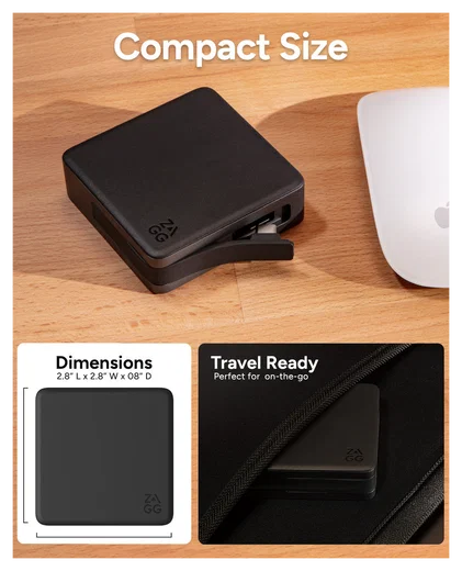 ZAGG 4-Ports USB-C Hub met 15W Draadloos Opladen/100W USB-C PD/4K HDMI/USB-A afbeelding 6