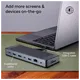 ZAGG 9-Port Hub 100W USB-C Docking Station voor Laptop, MacBook en Tablet afbeelding 5