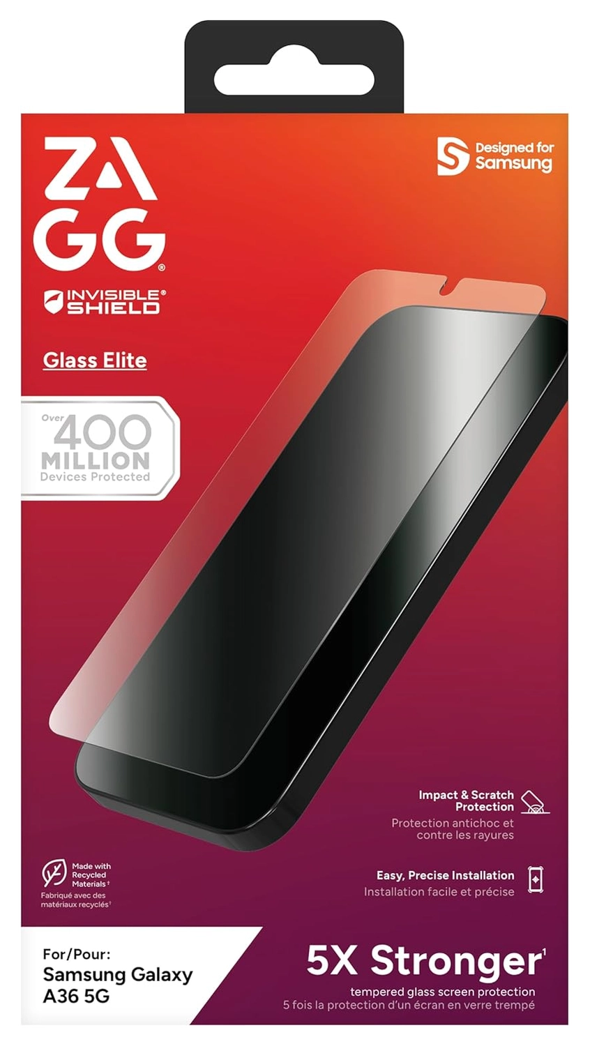 ZAGG InvisibleShield Glass Elite Samsung Galaxy A36 Screen Protector afbeelding 1