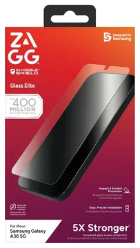 ZAGG InvisibleShield Glass Elite Samsung Galaxy A36 Screen Protector
