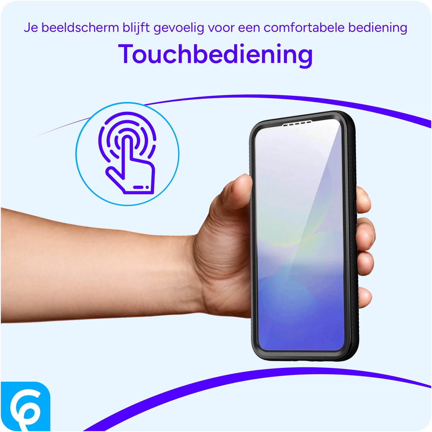 Samsung Galaxy A56 Hoesje Full Protect 360° Cover met MagSafe / Qi2 Zwart afbeelding 4