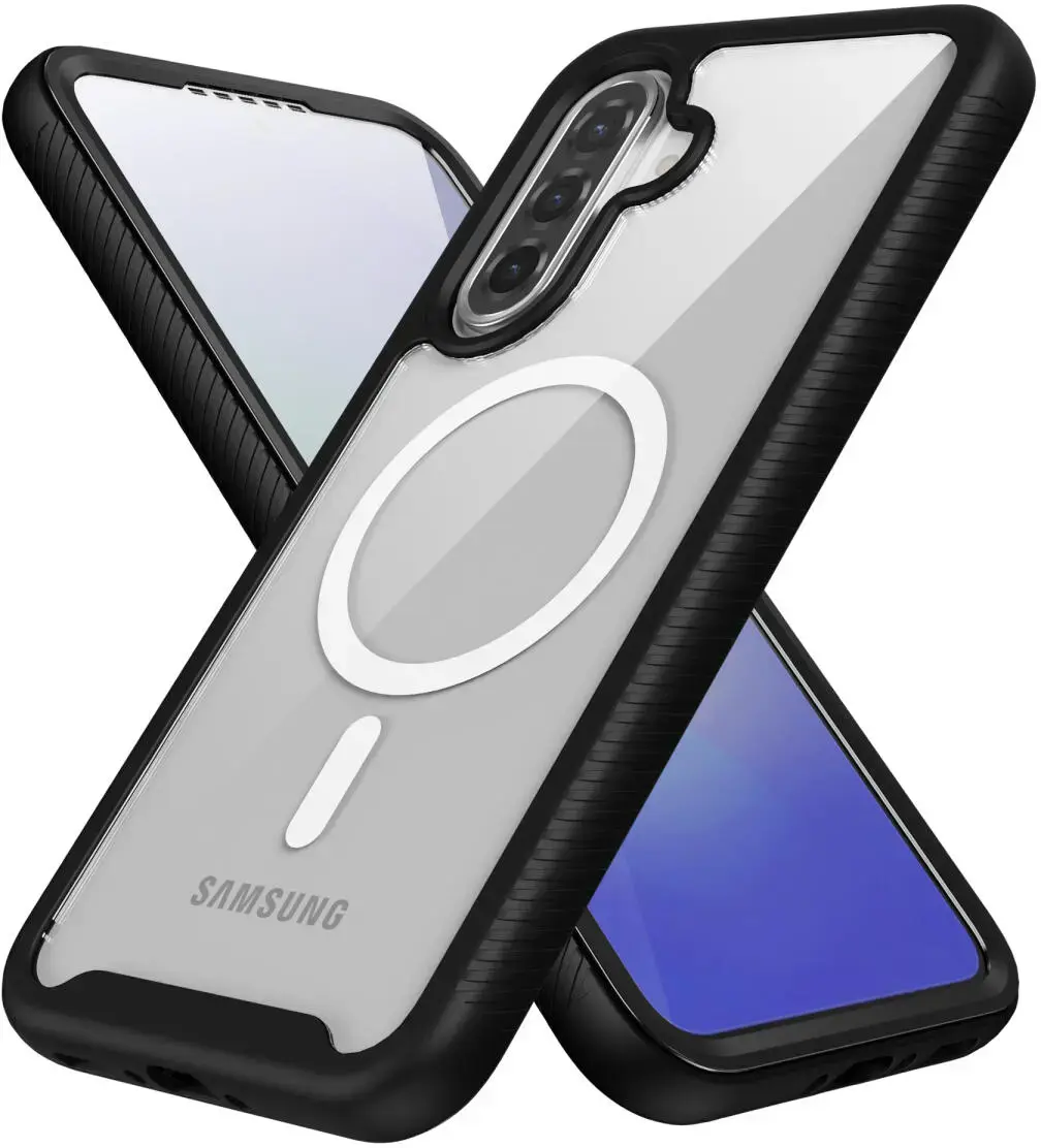Samsung Galaxy A56 Hoesje Full Protect 360° Cover met MagSafe / Qi2 Zwart afbeelding 6