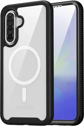 Samsung Galaxy A56 Hoesje Full Protect 360° Cover met MagSafe / Qi2 Zwart afbeelding 8