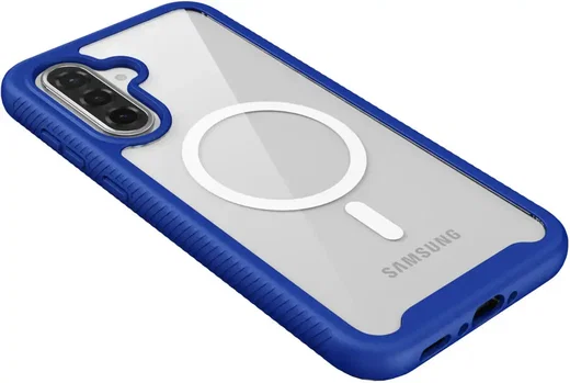 Samsung Galaxy A56 Hoesje Full Protect 360° Cover met MagSafe / Qi2 Blauw afbeelding 12