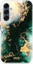MIO MagSafe Samsung Galaxy A16 Hoesje Hard Shell Back Cover Green Marble