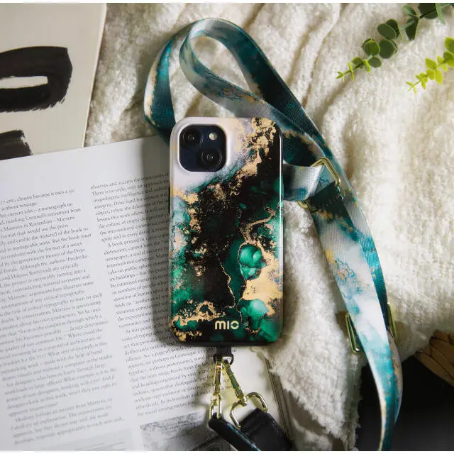 MIO MagSafe Samsung Galaxy A16 Hoesje Hard Shell Back Cover Green Marble afbeelding 8