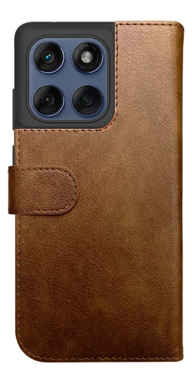 Rosso Element Motorola Edge 60 Fusion Hoesje Book Case Wallet Bruin afbeelding 2
