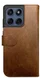 Rosso Element Motorola Edge 60 Fusion Hoesje Book Case Wallet Bruin afbeelding 2