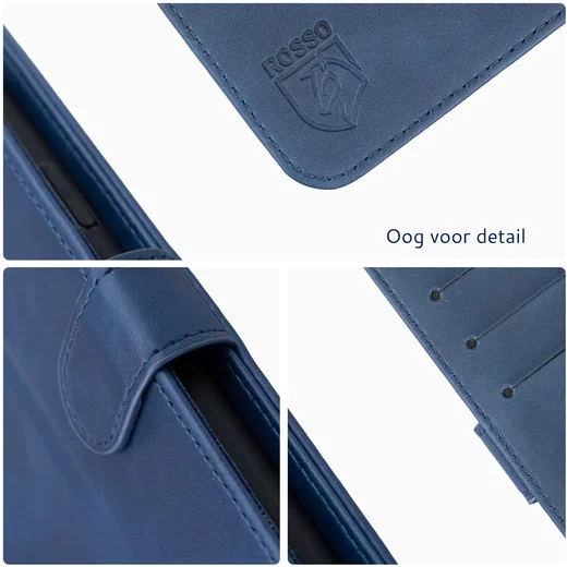 Rosso Element Motorola Edge 60 Fusion Hoesje Book Case Wallet Blauw afbeelding 3